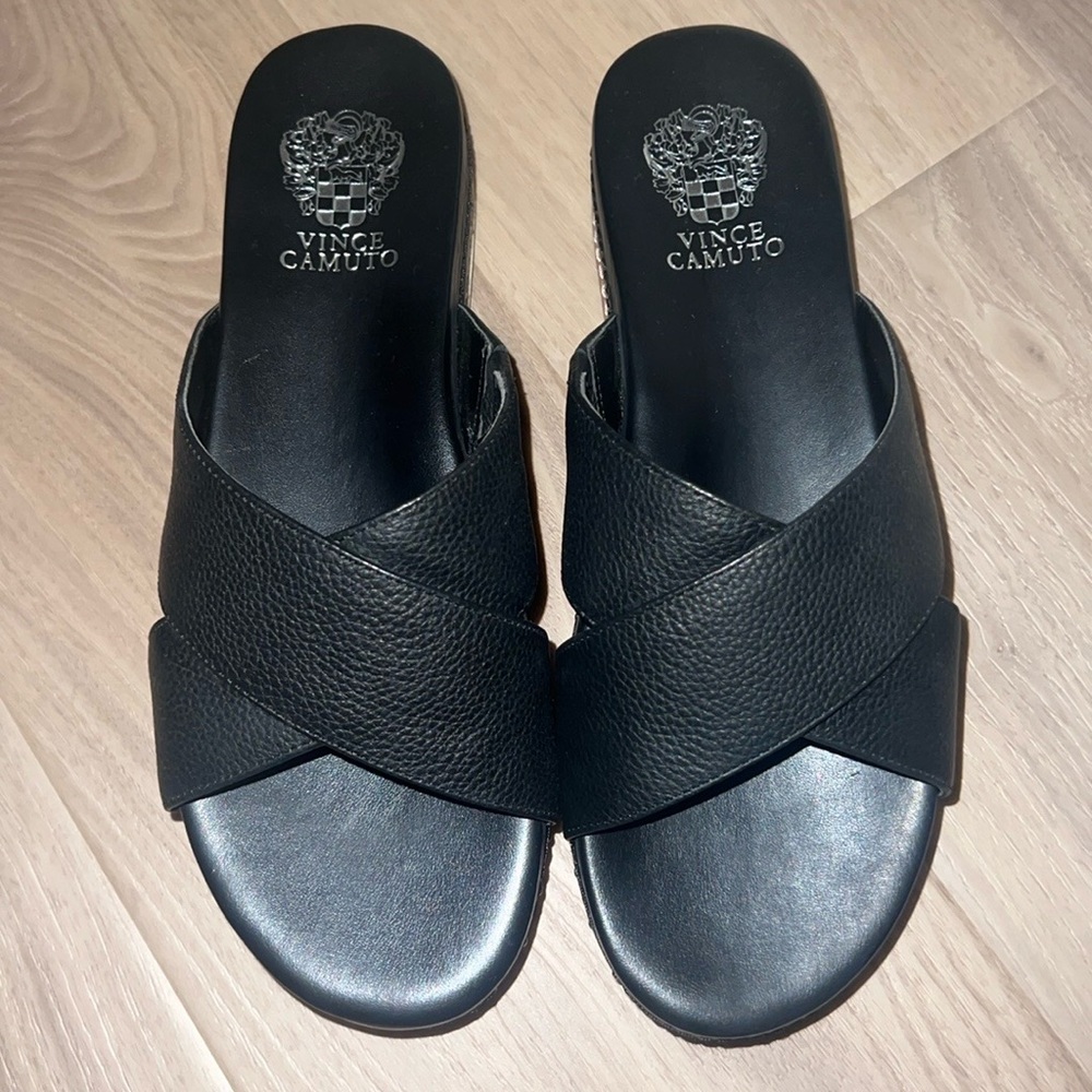 Vince Camuto Platform Slide On Sandals